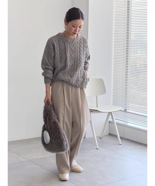 Samansa Mos2 blue（サマンサモスモスブルー） ニット セーター ラメ