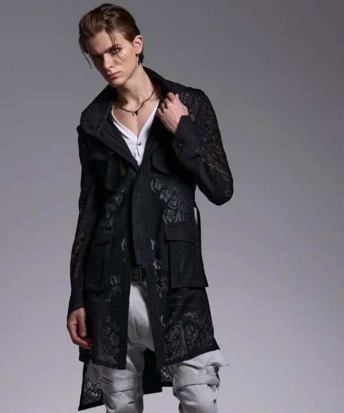 kiryuyrik（キリュウキリュウ） ミリタリージャケット モッズコート