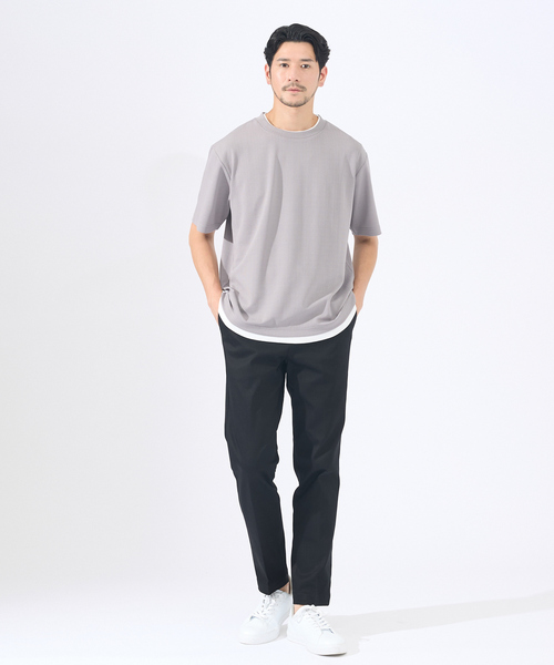 「ABAHOUSE GRAY」 チノパンツ 48 ネイビー メンズ_画像3