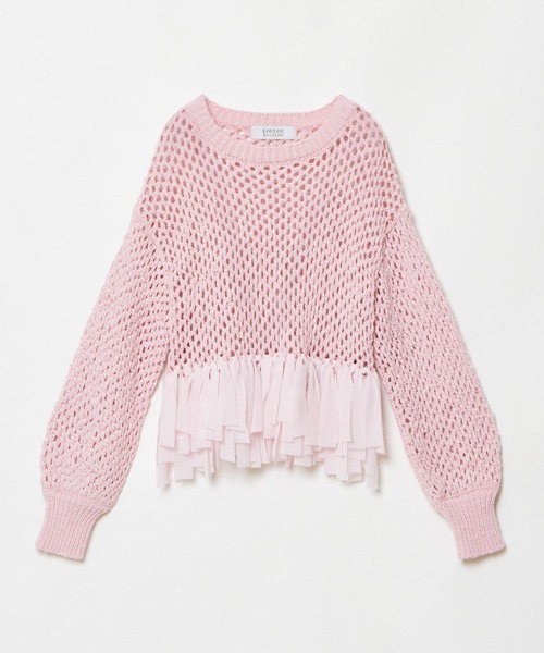 「LOULOU WILLOUGHBY」 長袖ニット 2 ブラック レディース_画像4