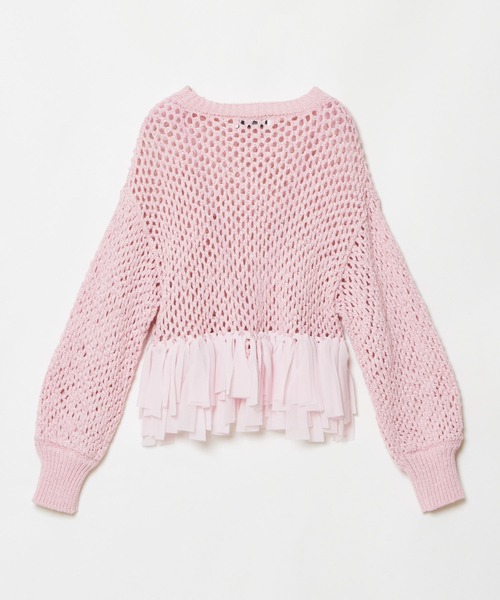 「LOULOU WILLOUGHBY」 長袖ニット 2 ブラック レディース_画像5