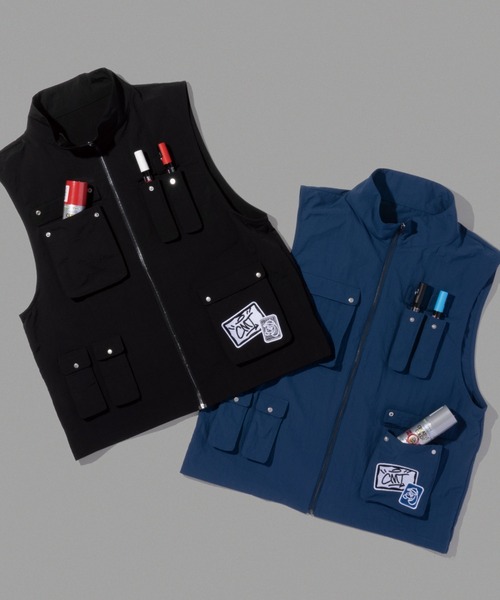 「centimeter」 ベスト LARGE ネイビー メンズ_画像4
