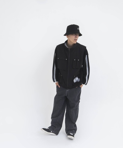 「centimeter」 ベスト LARGE ネイビー メンズ_画像8