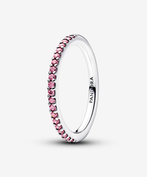 PANDORA（パンドラ） 指輪 リング スパークリング ピンク バンド