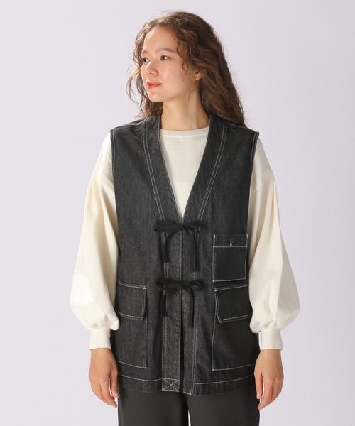 niko and…（ニコアンド） ベスト FREE ブルー レディース : ZOZOTOWN