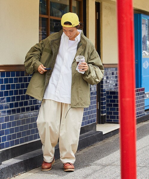 「FREAK'S STORE」 ミリタリーコート MEDIUM ブラック メンズ_画像6