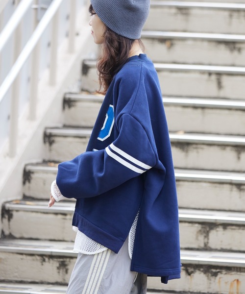 「etsinta」 スウェットカットソー ONE SIZE オレンジ レディース_画像4