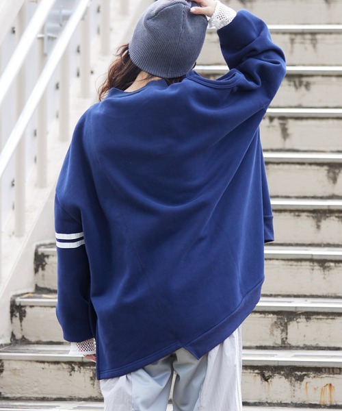 「etsinta」 スウェットカットソー ONE SIZE オレンジ レディース_画像5