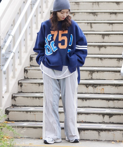 「etsinta」 スウェットカットソー ONE SIZE オレンジ レディース_画像8