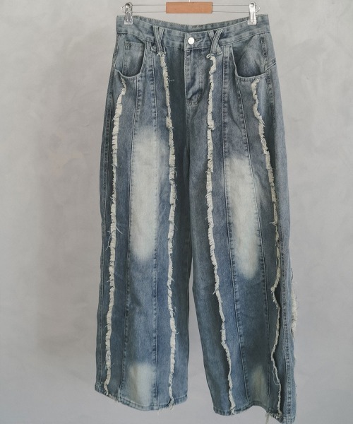 「Shoowtime」 デニムパンツ LARGE ライトブルー メンズ_画像7