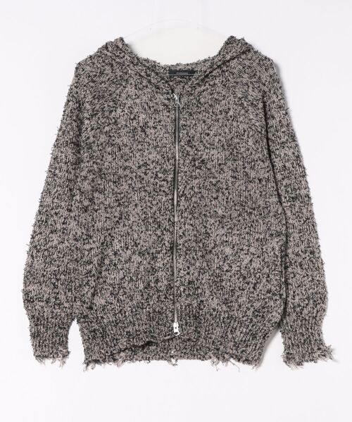 「JEANASIS」 ニットカーディガン FREE ブラウン レディース_画像2