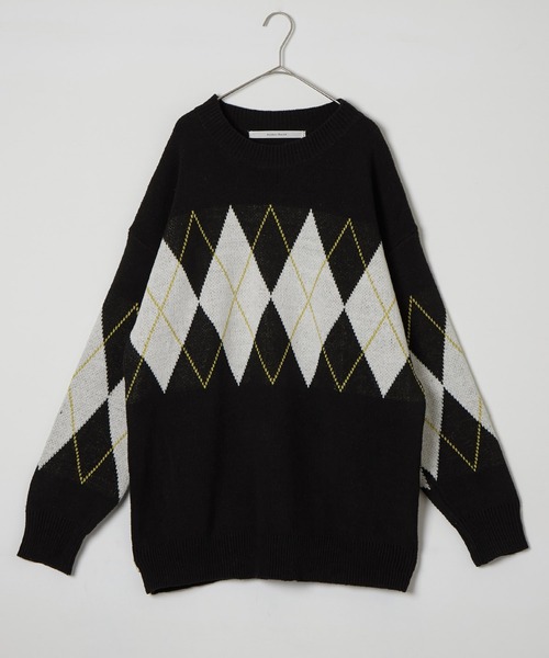 「Anchor Smith」 長袖ニット M ブラック メンズ_画像2