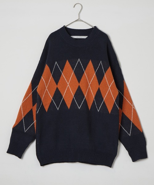 「Anchor Smith」 長袖ニット M ブラック メンズ_画像4