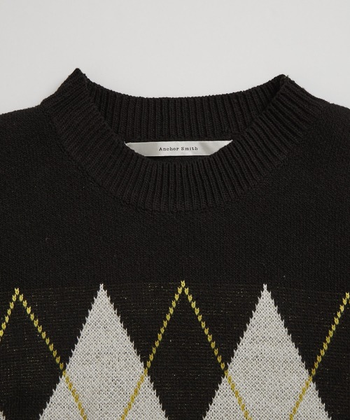 「Anchor Smith」 長袖ニット M ブラック メンズ_画像5
