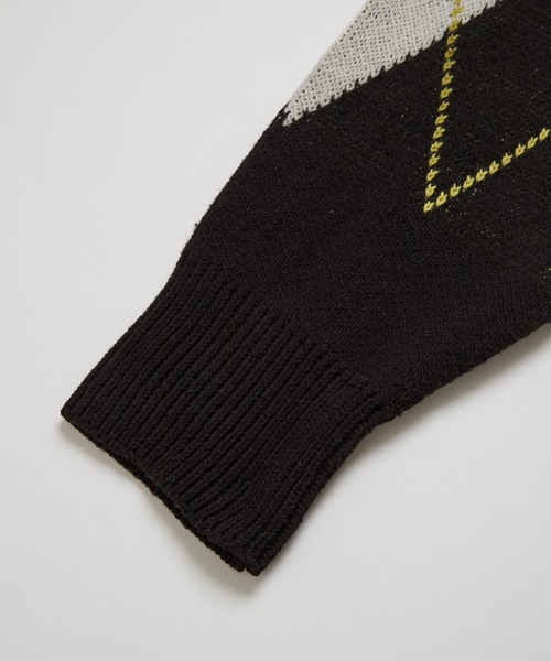 「Anchor Smith」 長袖ニット M ブラック メンズ_画像6