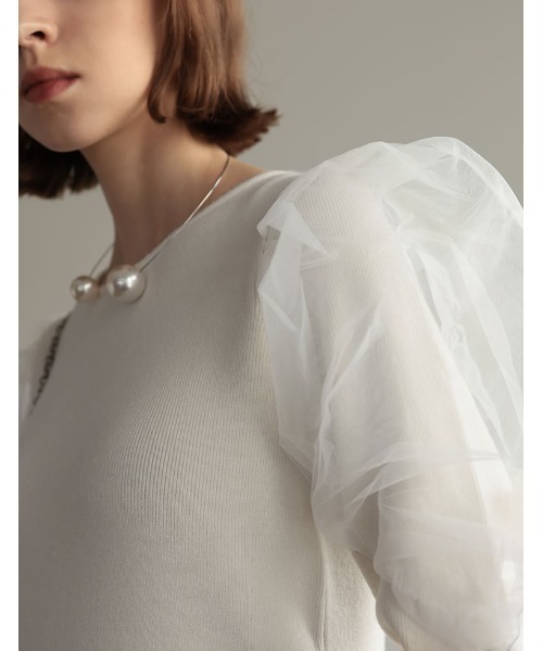 「Re:EDIT」 ニットワンピース MEDIUM ブラック レディース_画像8