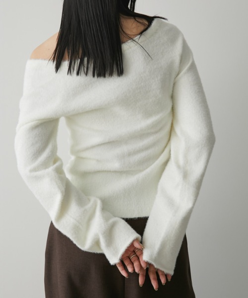 「Aunt Marie's」 ニットカーディガン FREE ホワイト レディース_画像7