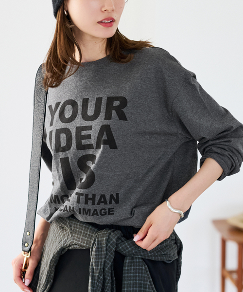 FRAMeWORK ロゴロンTee ホワイト FRAMeWORK（フレームワーク） tシャツ 「WEB限定 / 追加」ロゴロンTee