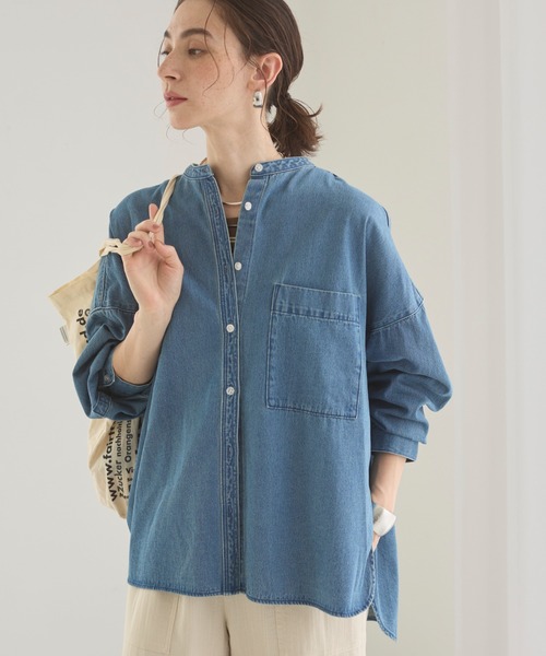 「ANGIE」 長袖シャツ FREE ブルー系その他 レディース_画像5