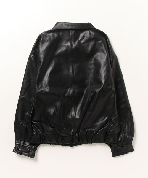 SUBCIETY ブラックレザー ジャケット Subciety（サブサエティ） ジャケット LARGE ブラック メンズ