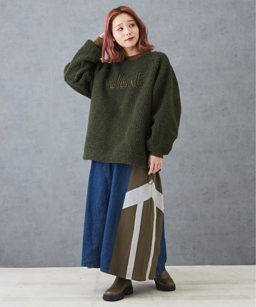 「CUBE SUGAR」 長袖カットソー M ブラウン レディース_画像5