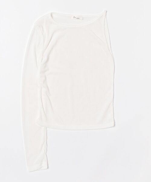 「Uenui」 「F＋ studio」長袖カットソー FREE グレー レディース_画像3