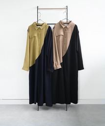「antiqua」 長袖ワンピース ONESIZE ブラック レディースの画像3