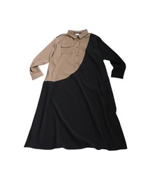 「antiqua」 長袖ワンピース ONESIZE ブラック レディースの画像4