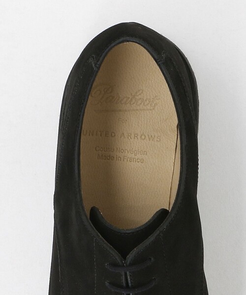 mmm　UNITED ARROWS別注 シボ革 パラブーツデッキシューズ Paraboot（パラブーツ） デッキシューズ 「別注」「Paraboot」NUBUCK