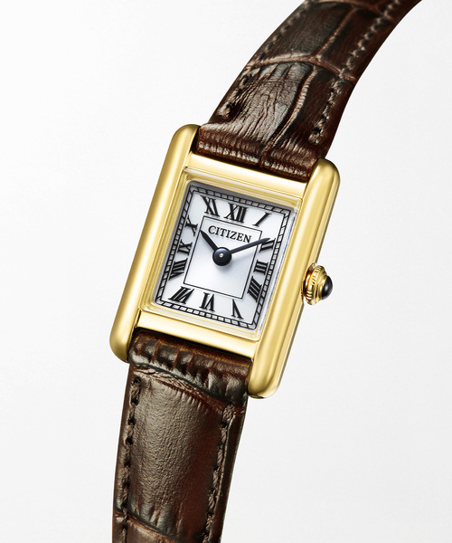 腕時計 CITIZEN Kii Classic Square EG2797-13A Yellow gold レディースの画像