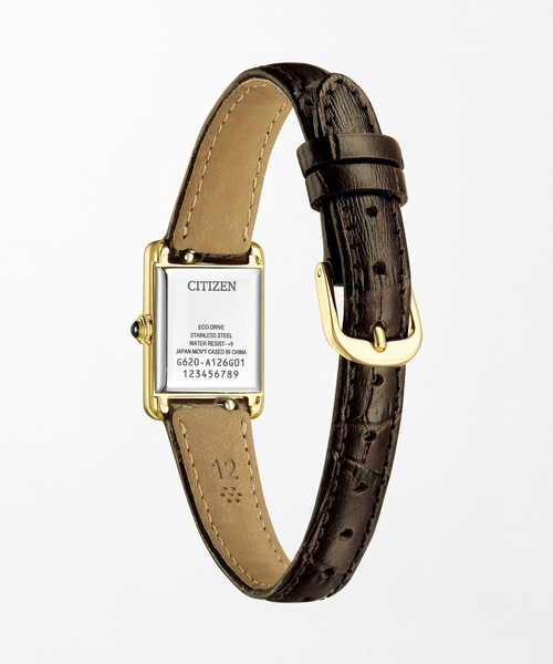 腕時計 CITIZEN Kii Classic Square EG2797-13A Yellow gold レディースの画像