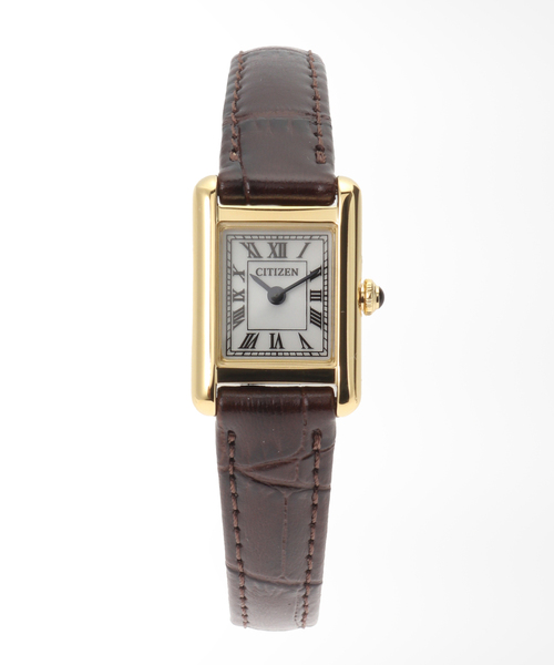 腕時計 CITIZEN Kii Classic Square EG2797-13A Yellow gold レディースの画像