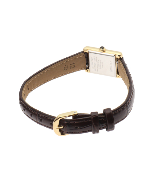 腕時計 CITIZEN Kii Classic Square EG2797-13A Yellow gold レディースの画像