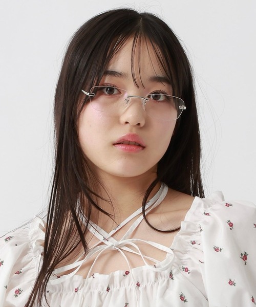 repipi armario（レピピアルマリオ） 伊達メガネ メガネ 眼鏡 リムレス