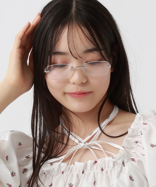 repipi armario（レピピアルマリオ） 伊達メガネ メガネ 眼鏡 リムレス