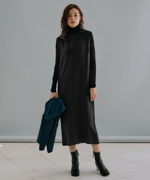 「ICB」 サロペットスカート LARGE グリーン レディース_画像2