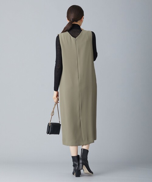 「ICB」 サロペットスカート LARGE グリーン レディース_画像5