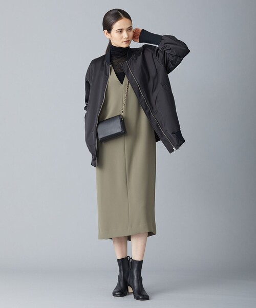 「ICB」 サロペットスカート LARGE グリーン レディース_画像6
