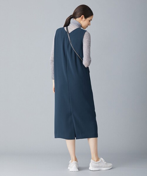 「ICB」 サロペットスカート LARGE グリーン レディース_画像8