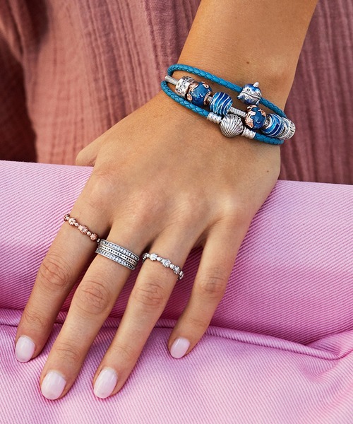 「Pandora」 ブレスレット 17.5cm シルバー レディース_画像9