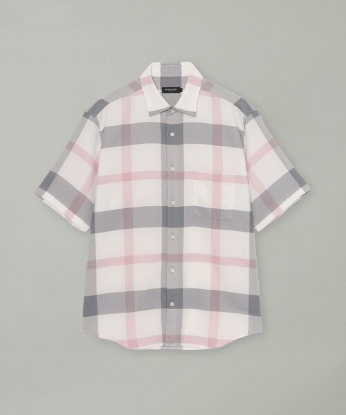 シャツ カラミクレストブリッジチェックハーフスリーブシャツ メンズの画像