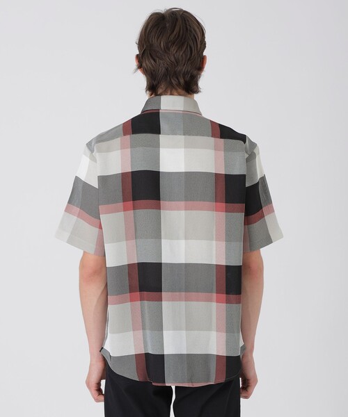 シャツ カラミクレストブリッジチェックハーフスリーブシャツ メンズの画像