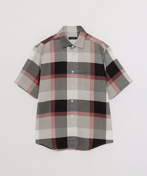 シャツ カラミクレストブリッジチェックハーフスリーブシャツ メンズの画像
