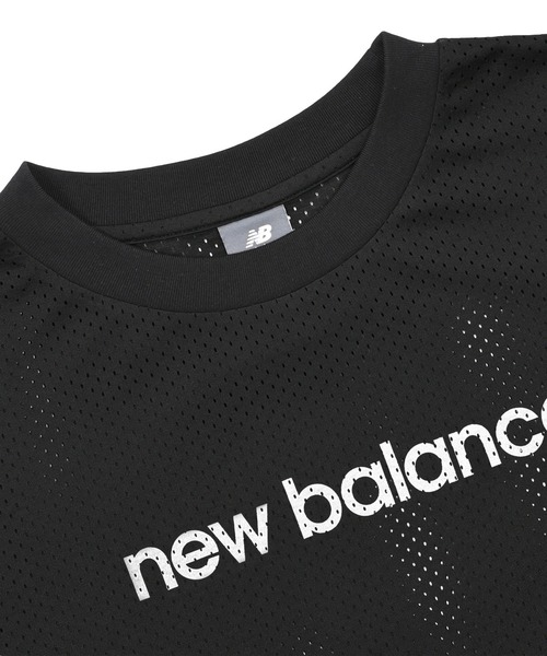 New Balance（ニューバランス） tシャツ ロゴメッシュショートスリーブ