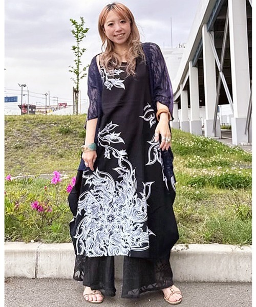 【チャイハネ】シフリー刺繍メグナノースリーブワンピース チャイハネ（CAYHANE） ワンピース 「チャイハネ」VORRUK サウィド