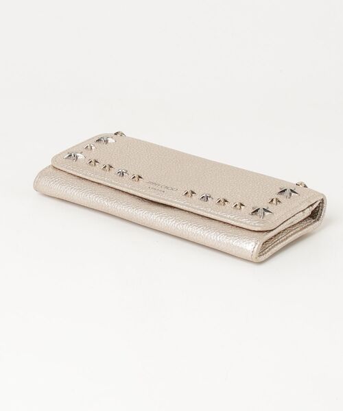 JIMMY CHOO ローズゴールド 折りたたみ財布 JIMMY CHOO（ジミーチュウ） 財布 - ゴールド レディース : ZOZOTOWN