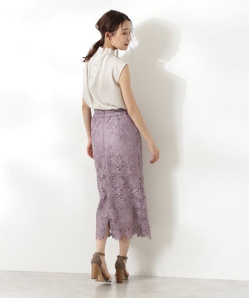 「N.(N. Natural Beauty Basic)」 タイトスカート MEDIUM ブラウン レディース_画像8