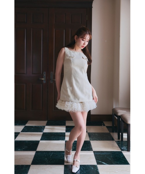 ワンピース Roxanne Layered Tulle Mini Dressの画像
