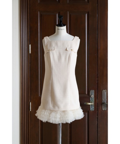 ワンピース Roxanne Layered Tulle Mini Dressの画像