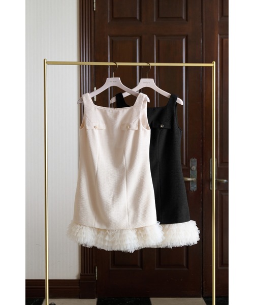 ワンピース Roxanne Layered Tulle Mini Dressの画像